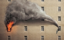 fire smoke buildings windows vacuum cleaners 1440x900 wallpaper 